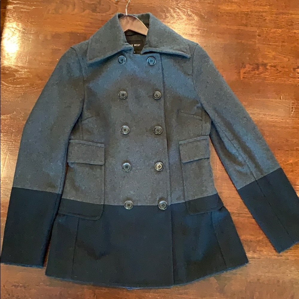 Nine West, Size 2, double breasted military jacket